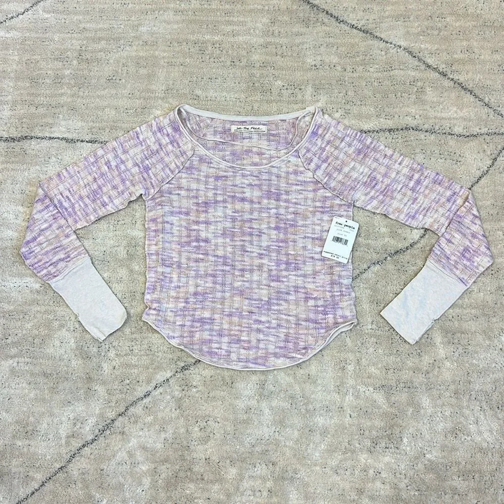 NWT Free People Spaced Out Long Sleeve-pink In Pink Combo 🌺